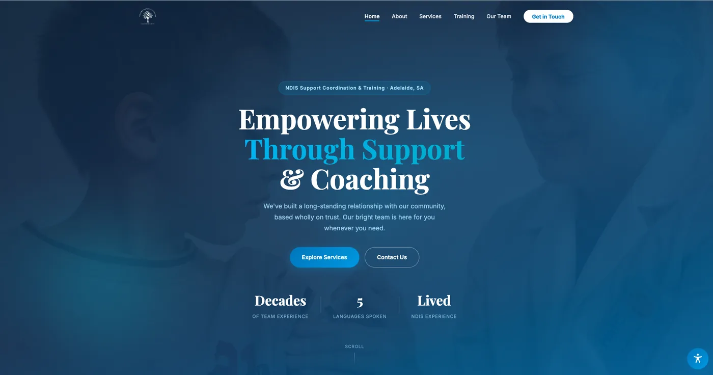 The Aspiring Support & Coaching website