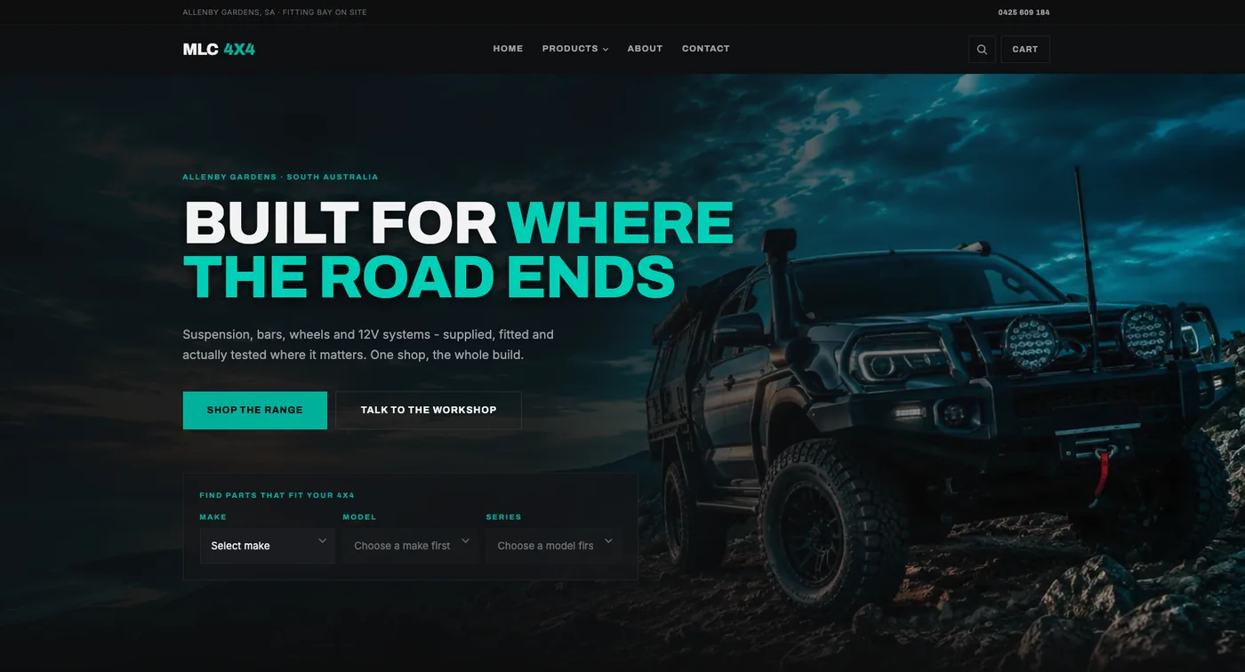 The MLC 4X4 website
